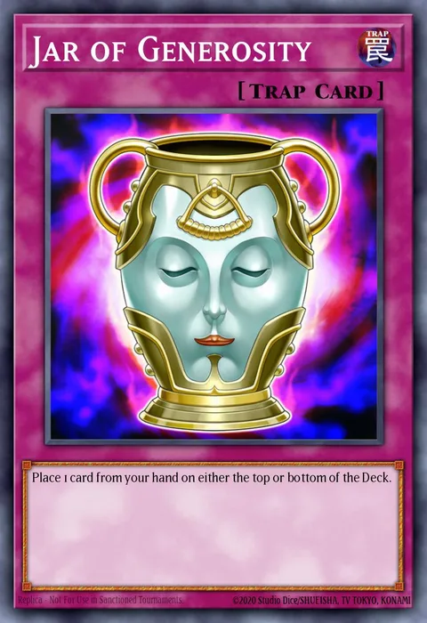 Jar of Generosity trading card
