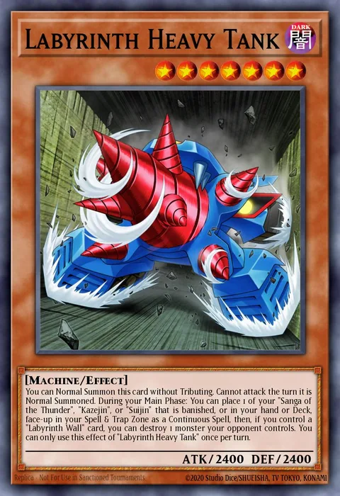 Labyrinth Heavy Tank trading card
