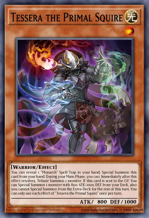 Tessera the Primal Squire trading card