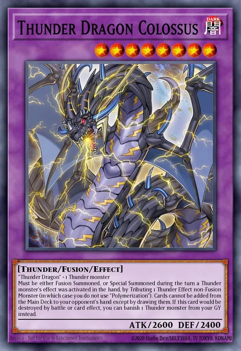 Thunder Dragon Colossus trading card
