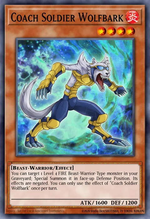 Coach Soldier Wolfbark trading card