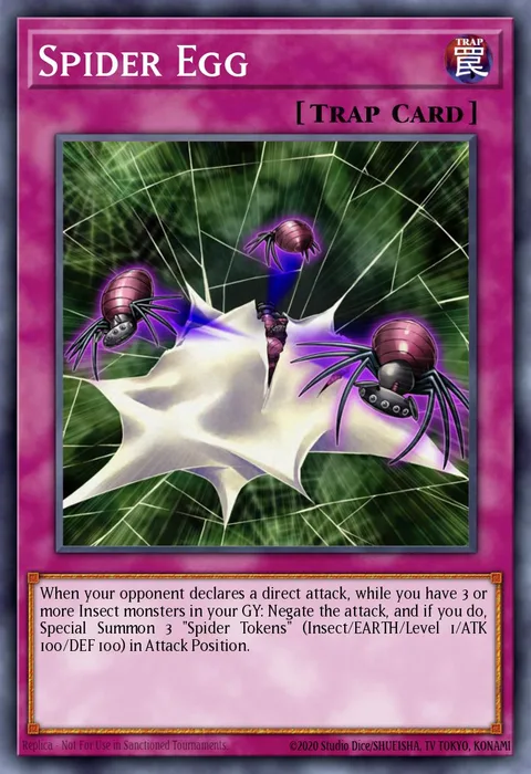 Spider Egg trading card
