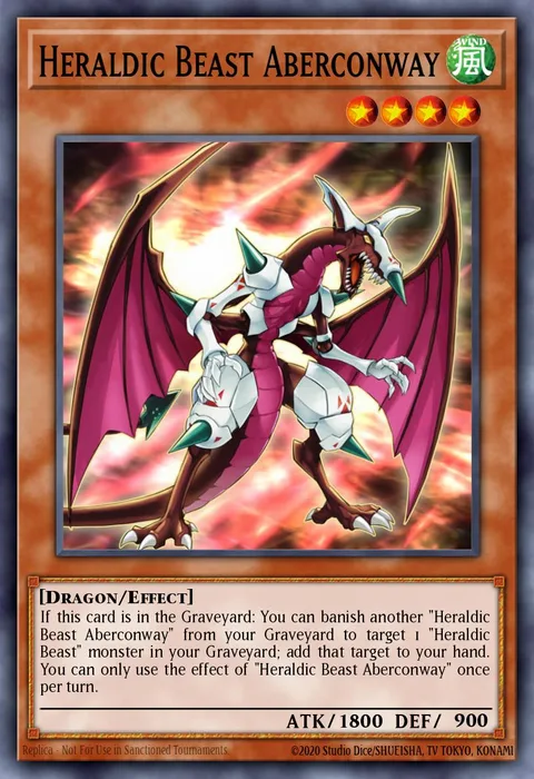 Heraldic Beast Aberconway trading card
