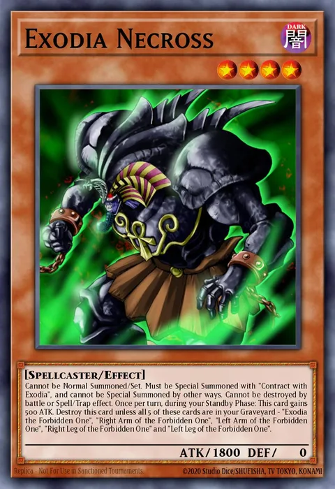 Exodia Necross trading card