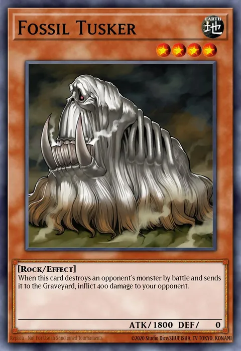 Fossil Tusker trading card