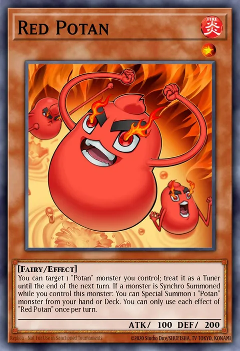 Red Potan trading card
