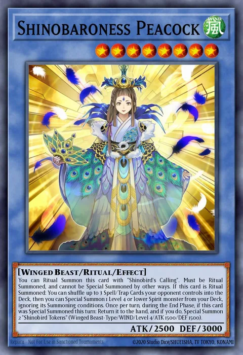 Shinobaroness Peacock trading card