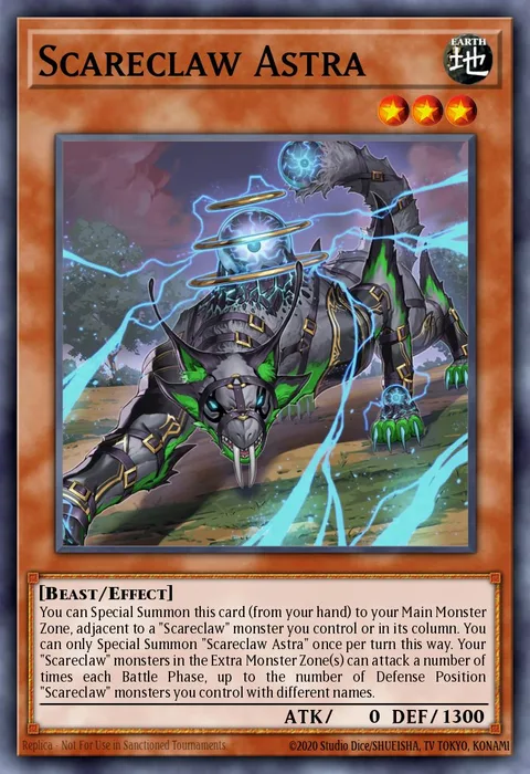 Scareclaw Astra trading card