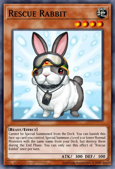 Rescue Rabbit trading card