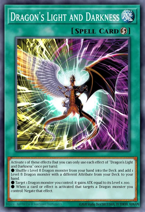Dragon's Light and Darkness trading card