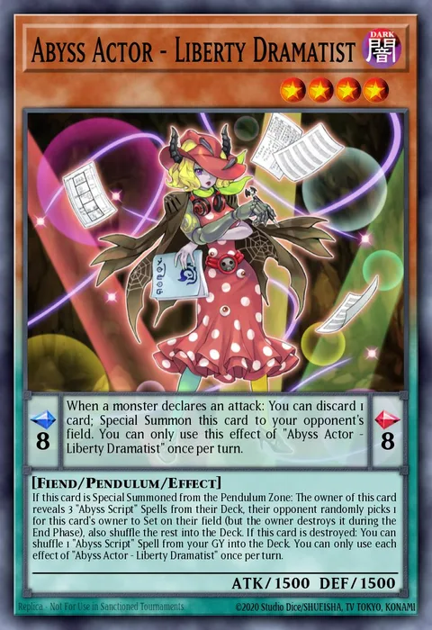 Abyss Actor - Liberty Dramatist trading card