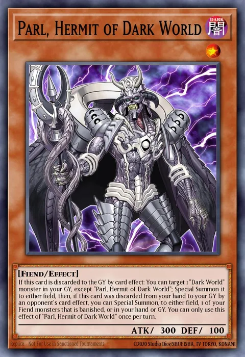Parl, Hermit of Dark World trading card