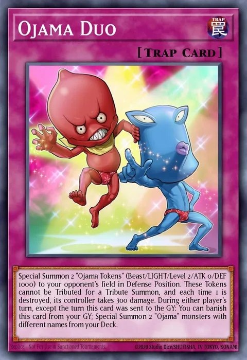 Ojama Duo trading card