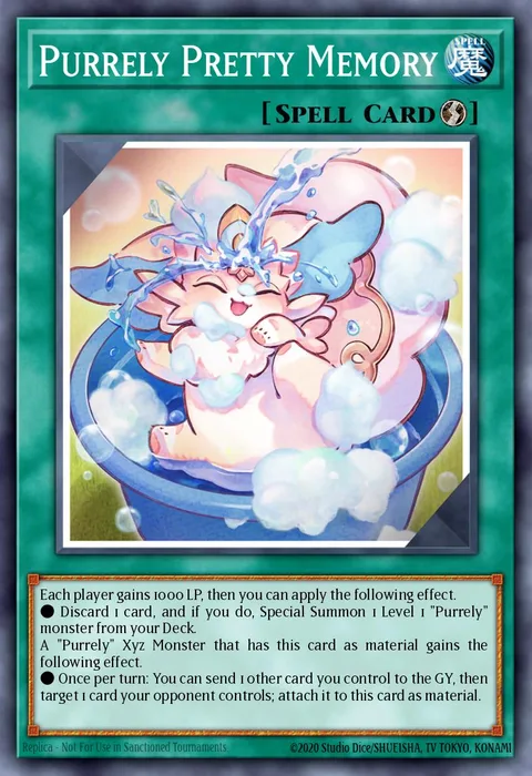 Purrely Pretty Memory trading card
