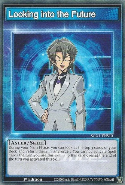 Looking into the Future trading card