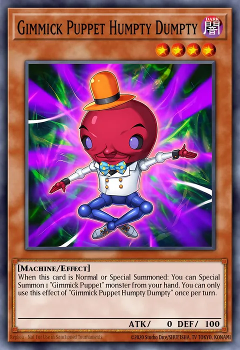 Gimmick Puppet Humpty Dumpty trading card
