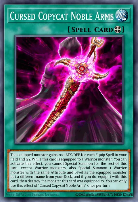 Cursed Copycat Noble Arms trading card