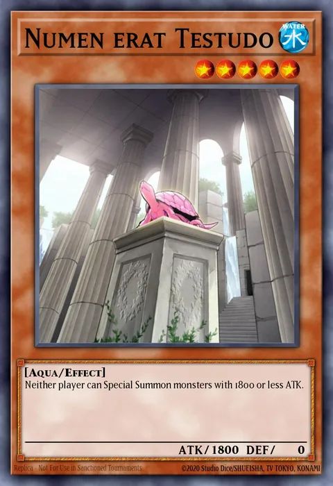 Numen erat Testudo trading card