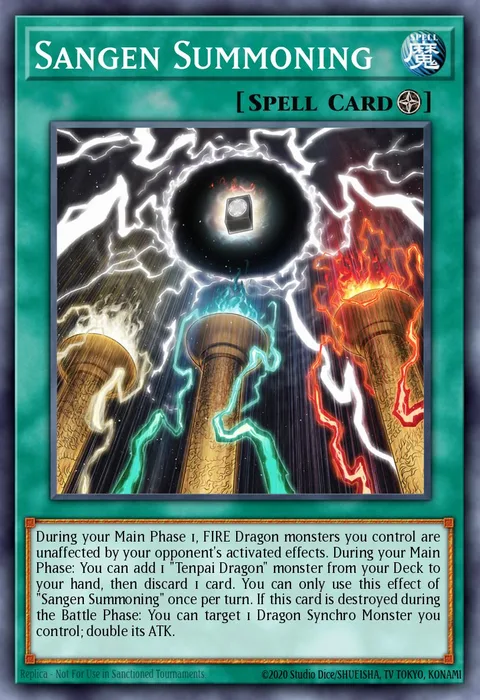 Sangen Summoning trading card
