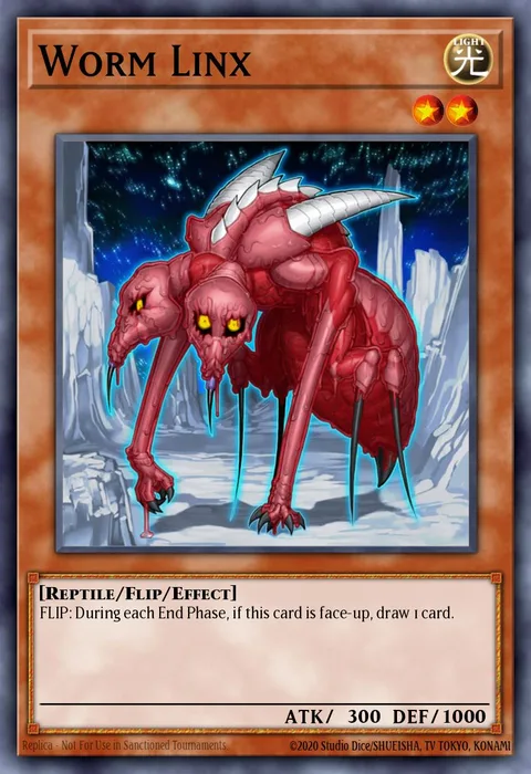 Worm Linx trading card