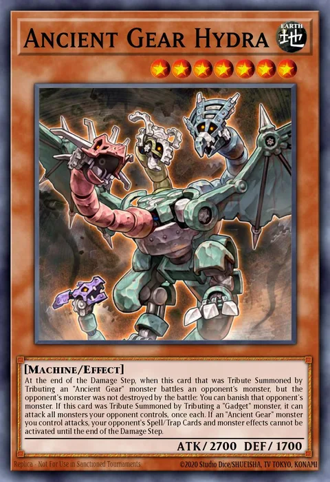 Ancient Gear Hydra trading card