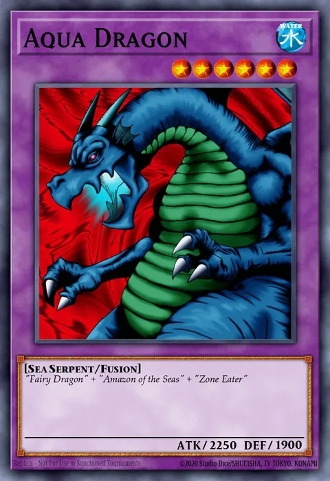 Aqua Dragon trading card