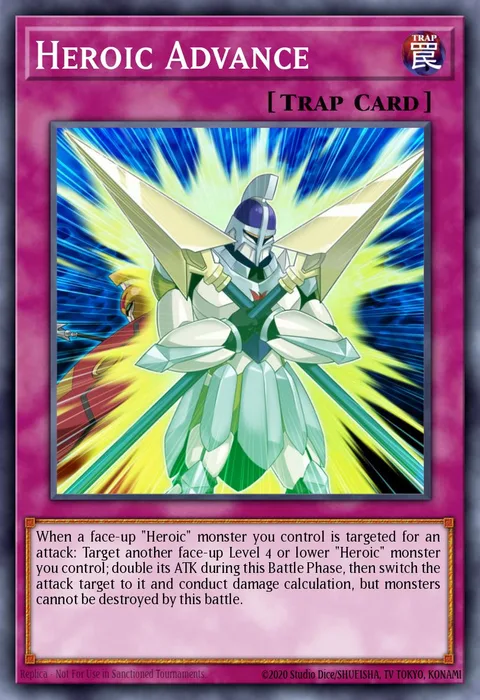 Heroic Advance trading card