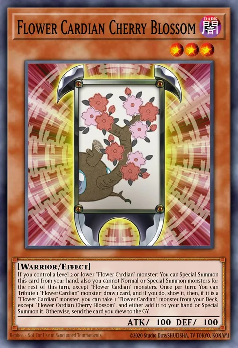 Flower Cardian Cherry Blossom trading card