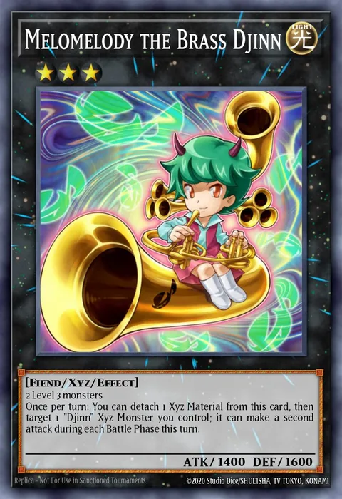 Melomelody the Brass Djinn trading card
