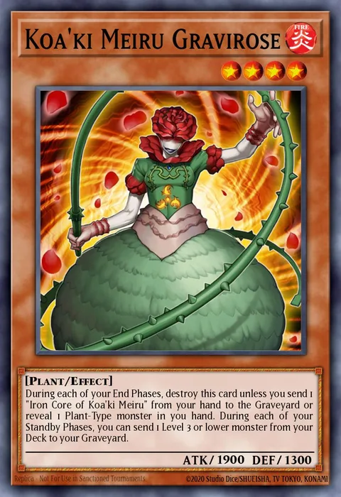 Koa'ki Meiru Gravirose trading card