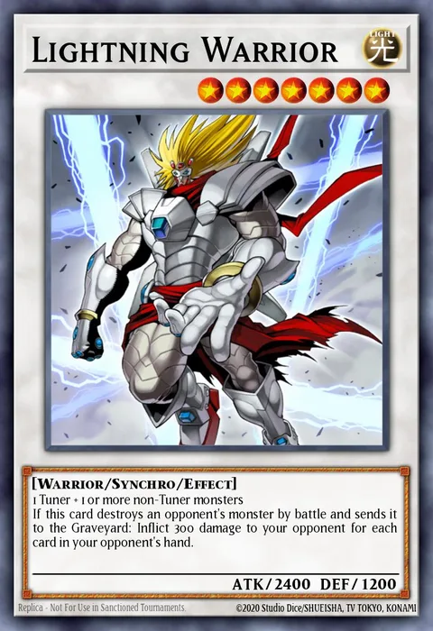 Lightning Warrior trading card