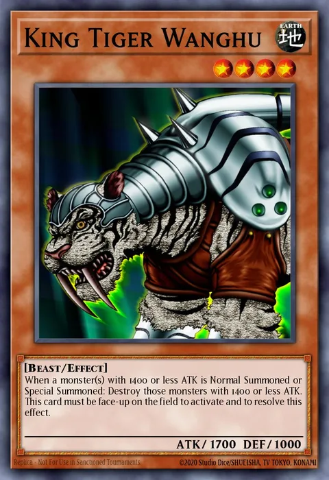 King Tiger Wanghu trading card