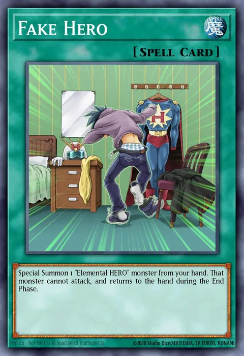 Fake Hero trading card