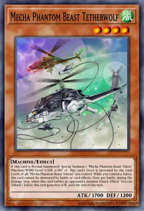 Mecha Phantom Beast Tetherwolf trading card