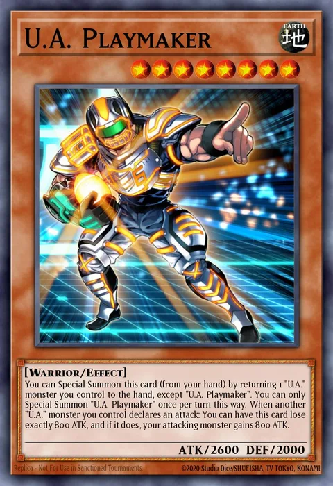 U.A. Playmaker trading card
