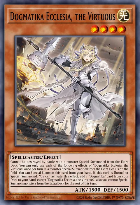 Dogmatika Ecclesia, the Virtuous trading card