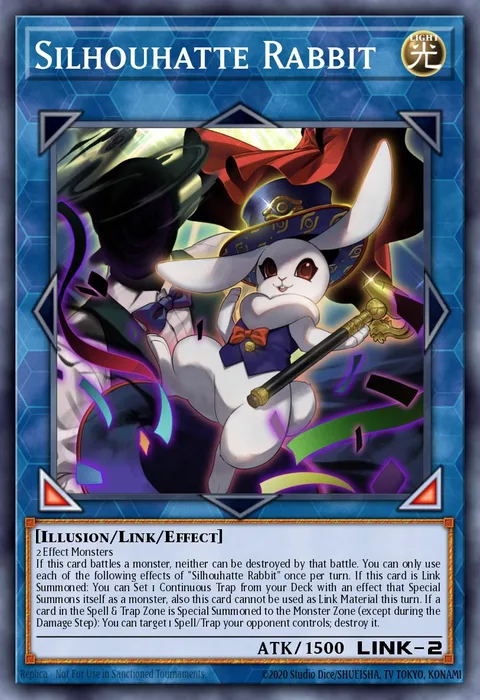 Silhouhatte Rabbit trading card