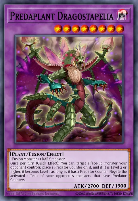 Predaplant Dragostapelia trading card