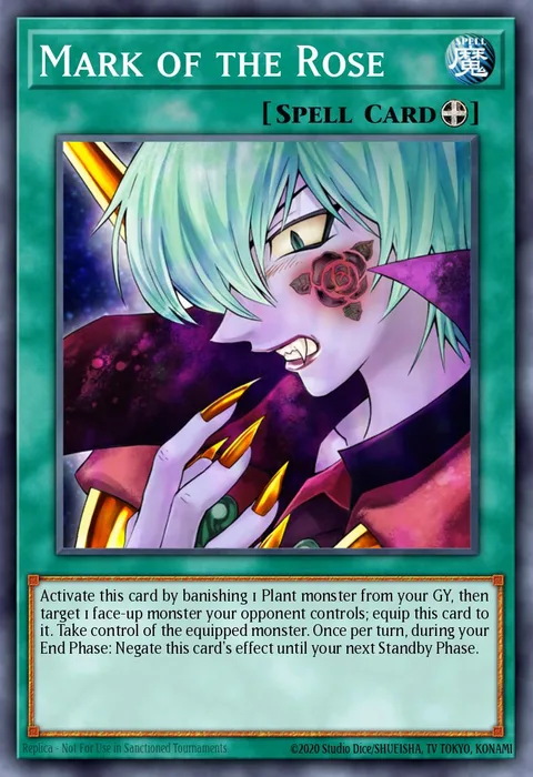 Mark of the Rose trading card
