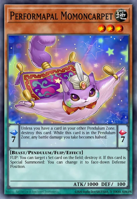 Performapal Momoncarpet trading card