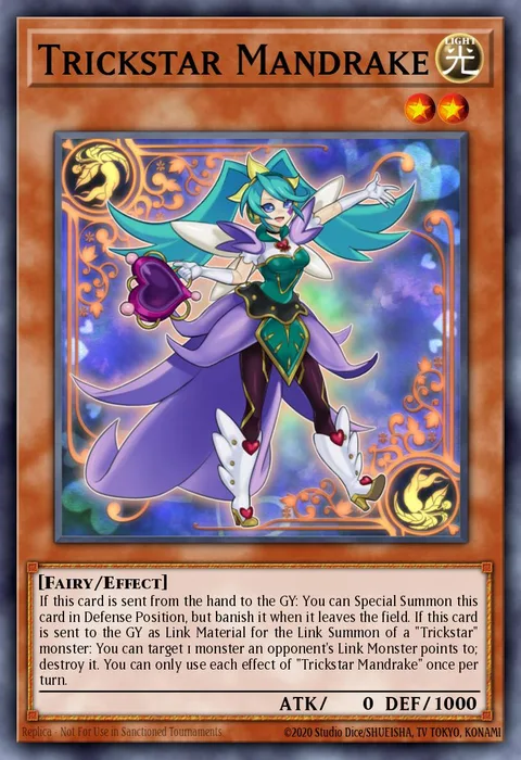 Trickstar Mandrake trading card