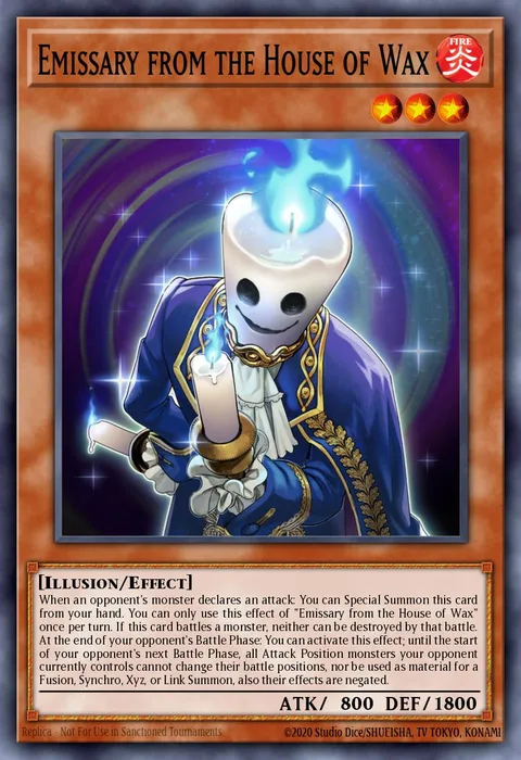 Emissary from the House of Wax trading card