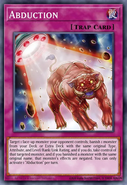Abduction trading card
