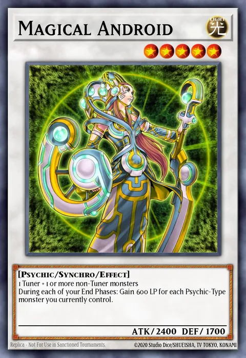 Magical Android trading card