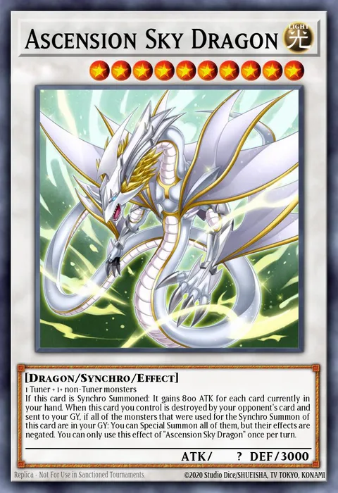 Ascension Sky Dragon trading card