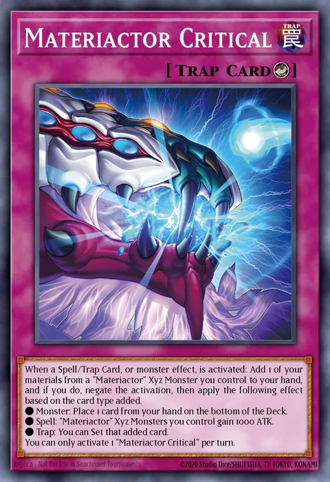 Materiactor Critical trading card