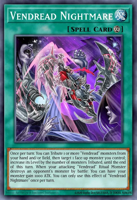 Vendread Nightmare trading card