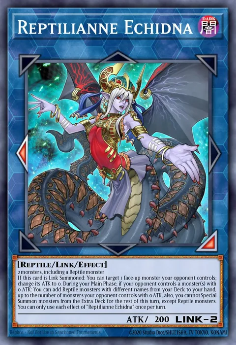 Reptilianne Echidna trading card