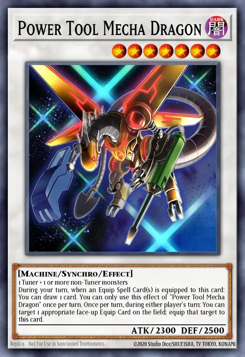 Power Tool Mecha Dragon trading card