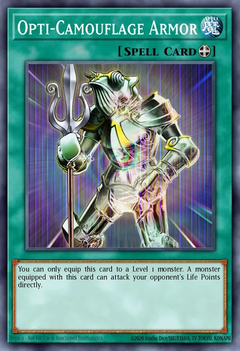 Opti-Camouflage Armor trading card